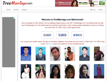 Tablet Screenshot of freemarriage.com